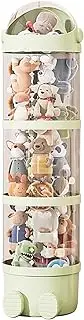 Vgvgaj Three Layers Stuffed Animal Storage Tube Clear Stuffed Animal Dolls Organizer Plush Doll Organizer Tube in PET PP Standing Plush Toy Storage Holder for Doll Display
