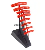 Bondhus T Handle Ball End Hex Wrench Set Metric MADE IN USA 13189 T-Handle Stand