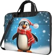 Christmas Funny Penguin Laptop Case Computer Sleeve Shockproof Protective Notebook Case Portable Laptop Bags Men Women