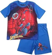 [Disney] Boys Spiderman Garçon Ensemble, blue, 6 Years