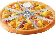 Pie Portion Divider | Creative Multi-Tooth Pizza Cutter | Pie Crust Cutter, Cutter Baking Tools, Cook Supplies Cheesecake, Aluminum Alloy for Square Cakes, Circular Pizza
