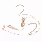 Beige Headworn Microphone for Shure Wireless WBH53 Omnidirectional Mic UR1 BLX