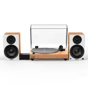 Fluance RT85N Vinyl Turntable, PA10 Preamp, Ai41 Powered 5" Bookshelf Speakers