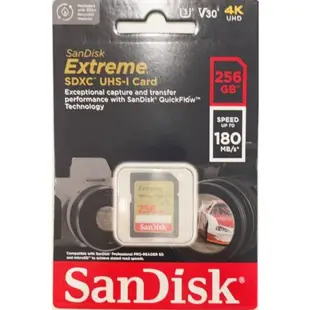 【SanDisk 晟碟】Extreme SDHC/SDXC UHS-1 U3 V30 64GB-256GB 記憶卡