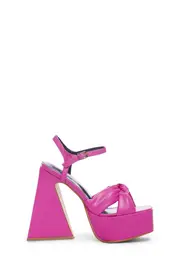 [Lemon Drop by Privileged] Hiner Platform Heels- Hot Pink
