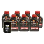 7L Motul 8100 X-CLEAN EFE 5W30 Wix Racing Filter Motor Oil Change Kit API SN
