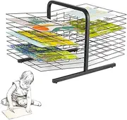 20 Tier Art Drying Rack,Watercolor Drying Rack Art School and Studio Work Storage Rack,(for A4 Artworks/Paintings) Ideal for Schools and Nurseries