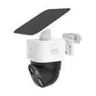 Gutter Mount Bracket with Eufy SoloCam S340/SoloCam E30, Solar (1pack-White)