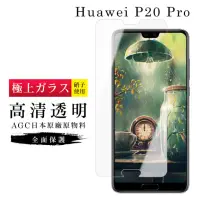 在飛比找momo購物網優惠-華為 P20Pro AGC日本原料高清疏油疏水鋼化膜保護貼玻