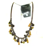 Paparazzi Jewelry Necklace Earrings Set Crystals Copper