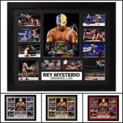 Rey Mysterio Signed Framed Limited Edition Memorabilia V1 Multiple Variations