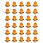 Creative 20PCS Resin Fire Pile Ornaments for Dollhouses and Shadow Boxes
