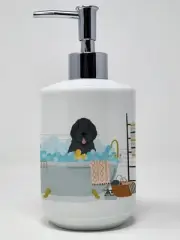 Black Newfoundland Ceramic Soap Dispenser Hand Soap Dispenser Pump Bottles for