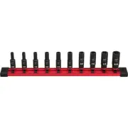 Milwaukee Shockwave 1/4 in. drive SAE 6 Point Impact Rated Deep Socket Set