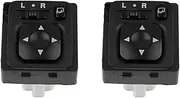 Mellisso 2X Mr951187 Car Rearview Mirror Sontrol Switch Knob Button with Folding for Montero