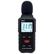 Digital Sound Level Meter,Sound Meter For Classroom Home Street,30-130DBA DB Meter to Measure Noise,Noise Decibel Reader Black