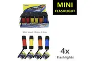 4x Mini LED Flashlight w/ Battery Torch Light Camping Lamp Handheld 1W Bright