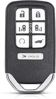 FLJKCT Car Key Shell Smart Remote Car Key Keyless Key Protective Shell 6+1 Buttons,for Honda Odyssey EX LX 2018 2019 2020