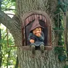 Garden Decor Gnome Statue Resin Dwarf Figurine Creative Fairy Sculpture Garden