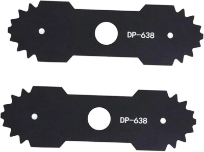 WEZCHUGHAOL 2 PCS Heavy Duty Lawn Mower Edger Blades with Teeth - Compatible ...