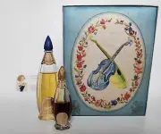 Vintage Ramage Parfum & Cologne Set by Bourjois ~ in box with lovely silk front