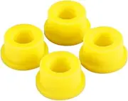 PJMTCUSTOM Yellow Hard Solid 4 PCS 1 Pack 1.1 inch Silicon Handlebar Bushings Kit Fits for Harley Davidson 84-2017 Softail, 1991-2017 Dyna, 56158-73