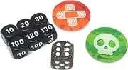 INNOVA Pokemon Trainer's Toolkit Exclusive Dice & Damage Counters - Black w/Glitter - Poison Burn GX Markers