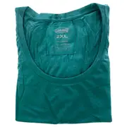 Bamboo Scoop Tee - Tropical Teal Heather by Cariloha for Women - 1 Pc T-Shirt (2XL)