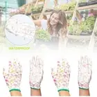 Pink Floral Pattern Work Gloves Multi-purpose Protective Mittens Kids/Adult