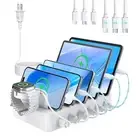 96W Charging Station for Multiple Devices,6 Ports USB C Charging Station with...