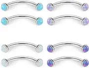 [Jenxnjsjo] Rook Piercing Jewelry Eyebrow Piercing Jewelry Eyebrow Rings Eyebrow Piercing Eyebrow Jewelry Eyebrow Rings for Women Curved Barbell Piercing Jewelry Eyebrow Ring Rook Earrings Rook Jewelry