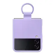 Samsung Galaxy Z Flip4 Silicone Cover with Ring - Bora Purple