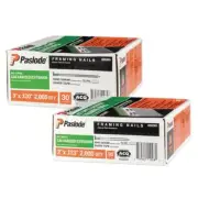 Paslode Collated Fasteners 3"x2"Paper Tape Galvanized Ring Shank Framing Nails