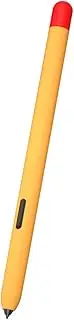 Dual Color Silicone Case for Samsung Galaxy Tab S6 Lite S Pen, Non-Slip Smooth Grip Protective Case Compatible with Galaxy Tab S6 Lite S Pen (Yellow)
