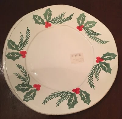 Vietri Lastra Evergreen Dinner Plate - New