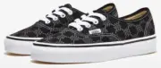 VANS AUTHENTIC LACE UNISEX MEN SIZE 9.5 = WOMEN SIZE 11 SHOES MONOGRAM BLACK NEW