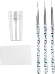 HAPINARY Portable Manicure Set: 1 Set of Nail Art Pen Nail Stamper Scraper Nail Art Tools for Nail Art Lovers