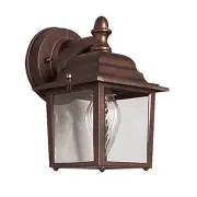 Sunset Lighting 1-Light Outdoor Wall Lantern Rubbed Bronze F7850-62