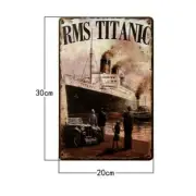 RMS Titanic Distressed Vintage, Solid Metal Sign 20 x 30 cm, Great Ship!