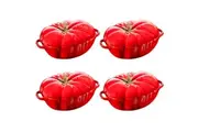 Staub Enamelled Tomato Cocotte 0.5L - Set of 4