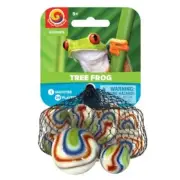 Mega Marble TREE FROG MARBLE NET (24 Player Marbles & 1 Shooter Marble)