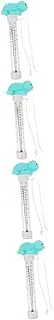Sosoport 4pcs Pool Thermometer Floating Digital Bath Thermometer Swimming Pool Temperature Gauge Spa Water Easy to Read