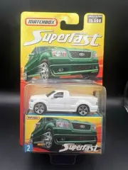 Matchbox 1/64 Diecast Superfast 1 of 15500 White SVT Lightning Concept Unopened