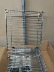 4x Shelf Rack Extra Wide Storage Shelving Replacement 18x24x1 Chrome