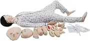 CHROX PVC Multi-Functional Patient Care Manikin 5.4Ft Nursing Manikin Human Anatomical Model for Teaching at School of Nursing Medicine, Female