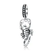 Scorpio Constellation Pendant Charm Silver plating Design Jewelry Fit Bracelet or Necklace