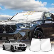 WindScreen Sun Shade for BMW X4 G2 2018-2025 Blocks UV Rays Foldable Custom Wind Screen Sun Visor Protector