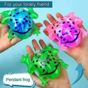 Frog Balloon Mini 10.5x6x11.5cm Inflatable Toys Mini Frog Balloon Glow Pink Toys