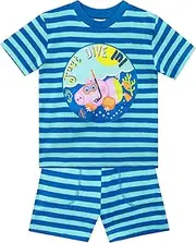 [Peppa Pig] T-Shirt and Shorts | George Pig Clothes for Summer | Boys Beach Shirt and Short Set