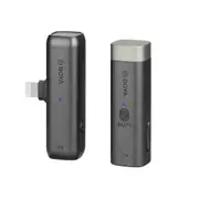 2pc Boya By-WM3U True Wireless Mini Microphone Set For Type-C Devices Black